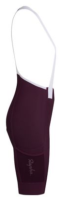Culote corto con tirantes Rapha Brevet Element Cargo Burdeos para mujer