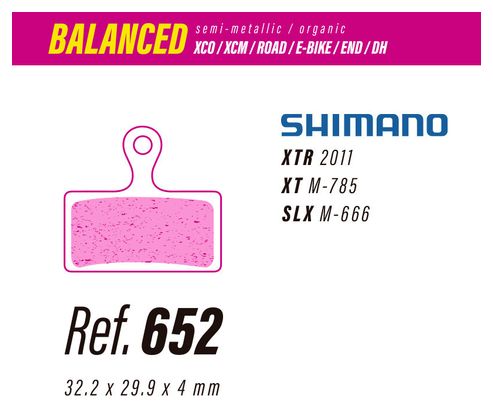 Less Brakes Shimano XTR / XT / SLX <p>Bremsbelagpaar</p>