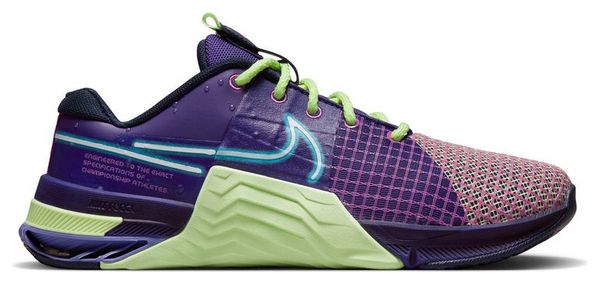 Chaussures de Cross Training Nike Metcon 8 AMP Femme Violet Vert