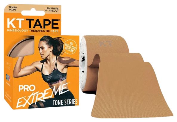 Pre-cut KT TAPE Pro Extreme Tape (20 X 25Cm) Taupe
