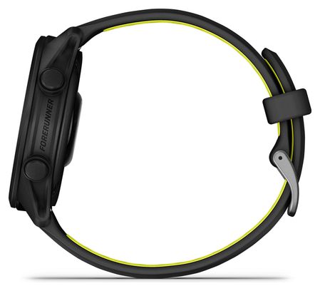 Montre GPS Garmin Forerunner 170 Noir avec Bracelet en Silicone Noir/Jaune