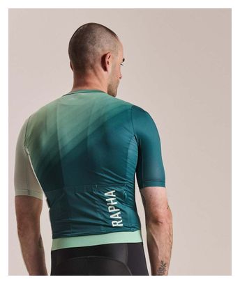 Maillot Manches Courtes Rapha Pro Team Training III Vert/Bleu Homme