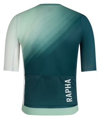 Maillot Manches Courtes Rapha Pro Team Training III Vert/Bleu Homme