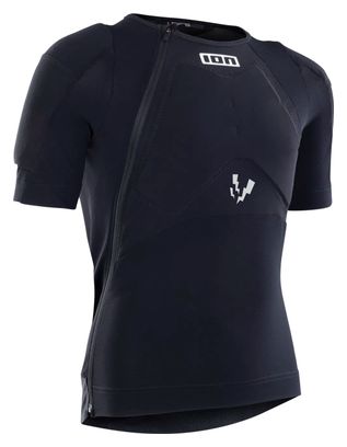 Camiseta de protección  MTB de manga corta ION AMP Negra Niños