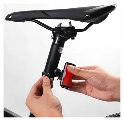 Luz trasera para bicicleta LED de 250 lúmenes, recargable por USB