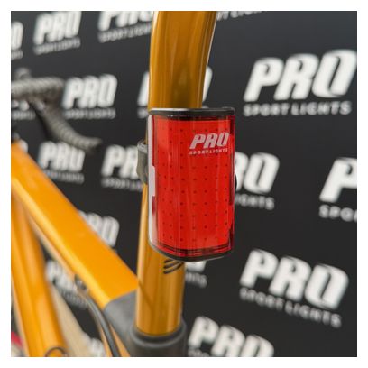 Luz trasera para bicicleta LED de 250 lúmenes, recargable por USB