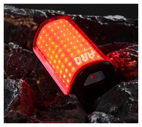 Luz trasera para bicicleta LED de 250 lúmenes, recargable por USB