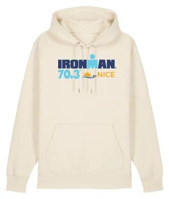 Sudadera con capucha Ironman 70.3 Francia Raw Natural