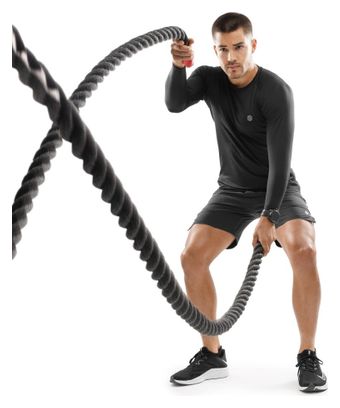 T-shirt fitness manches longues homme Key Noir