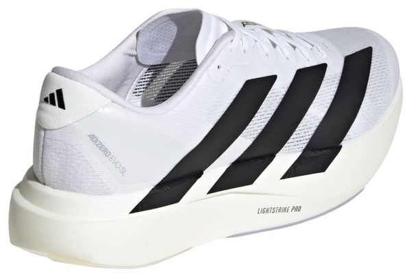 Chaussures Running adidas Adizero Evo SL Blanc/Noir Homme 42 | Produit Reconditionné