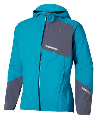 Heren Mizuno Trail Waterdicht 20k Jacket Blauw