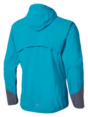 Heren Mizuno Trail Waterdicht 20k Jacket Blauw