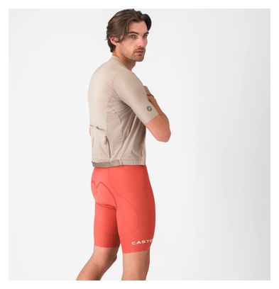 Cuissard Court Castelli Espresso 2 Orange Homme