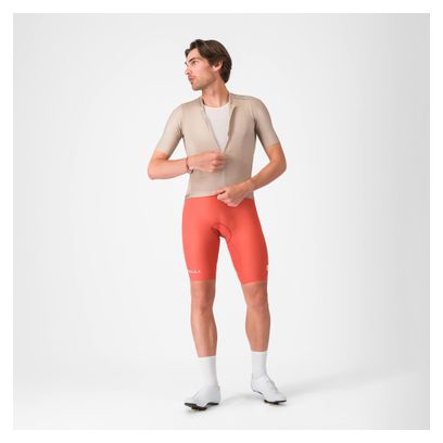 Cuissard Court Castelli Espresso 2 Orange Homme
