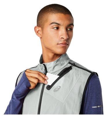 Veste sans manche packable Asics Metarun Gris
