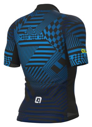 Alé Checker Short Sleeve Jersey Blue