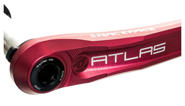 Race Face Atlas Cinch Direct-Mount 83 mm cranks (zonder behuizing) Rood