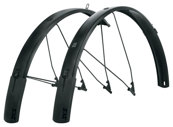 Par de guardabarros SKS Bluemels 28'' Style 65 Negro