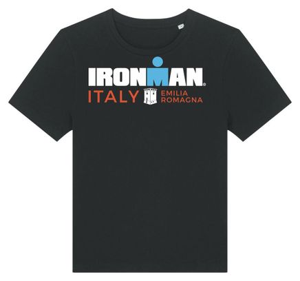 Camiseta de manga corta Ironman Italia Emilia-Romagna Negra para mujer