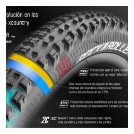 MSC Rock &amp; Roller 29'' Tubeless Ready 2C XC Epic Shield Beige Sidewall MTB tyre