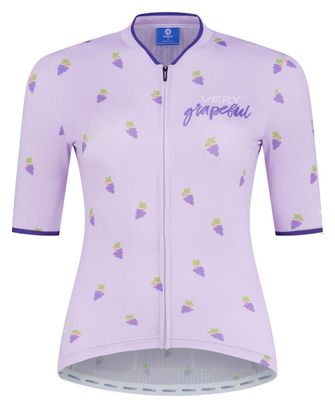 Maillot Manches Courtes Velo Rogelli Fruity - Femme - Violet