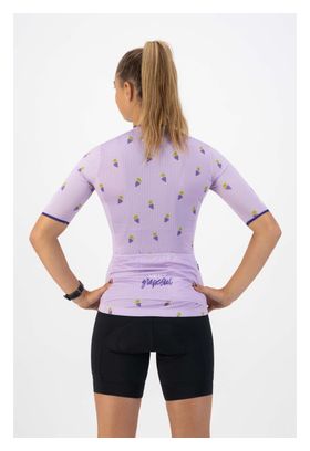 Maillot Manches Courtes Velo Rogelli Fruity - Femme - Violet