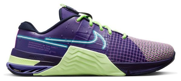 Zapatillas de entrenamiento cruzado NikeMetcon8 AMP - Verde púrpura