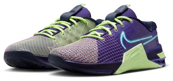 Zapatillas de entrenamiento cruzado NikeMetcon8 AMP - Verde púrpura