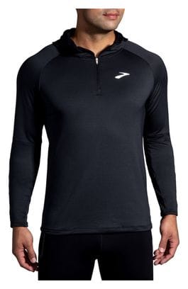 Sudadera térmica con capucha Brooks Notch 2.0 Negra Hombre