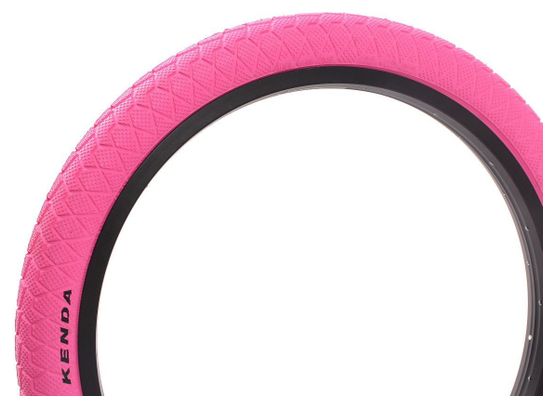 2x pneus BMX KENDA 20 pouces x 1 95 pouces rose