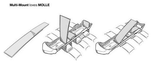 Couteau de survie Mora Garberg avec Monture Multiple compatible Molle-Noir