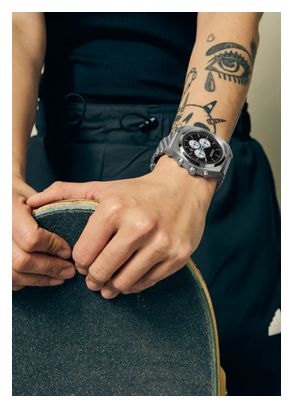 Nixon Time Teller Chrono A972-100M - Orologio Cronografo Uomo In Acciaio, 40mm, Bracciale A 5 Maglie, Impermeabile