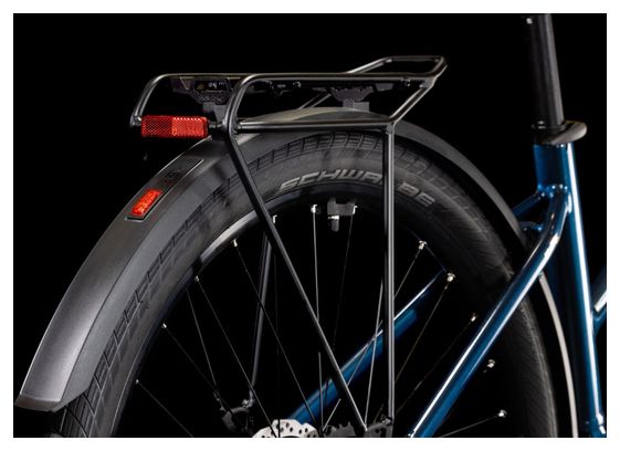 VTC Électrique Cube Touring Hybrid One 500 Trapeze Shimano Cues 9V 500 Wh 700 mm Bleu Deep Sea 2025