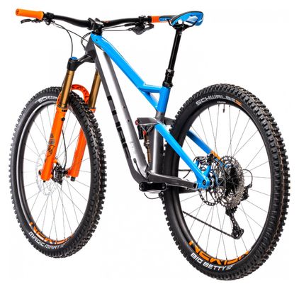 Cube Stereo 150 C:62 SL 29 MTB Full Suspension Shimano SLX / XT 12S 29'' Actionteam Grigio Blu Arancione 2021