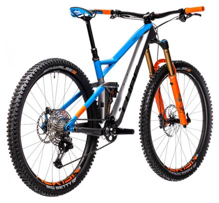 Cube Stereo 150 C:62 SL 29 MTB Full Suspension Shimano SLX / XT 12S 29'' Actionteam Grigio Blu Arancione 2021