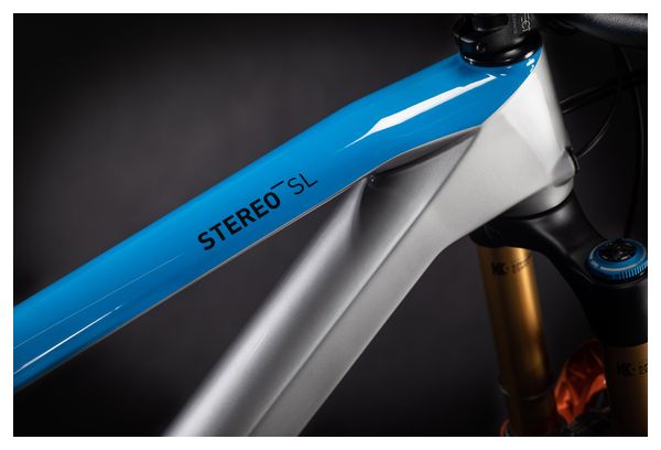 Cube Stereo 150 C:62 SL 29 MTB Full Suspension Shimano SLX / XT 12S 29'' Actionteam Grigio Blu Arancione 2021