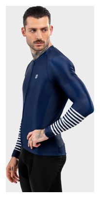 Maillot vélo manches longues homme Cyclisme M2 Alpine Bleu Marine