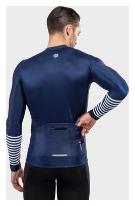 Maillot vélo manches longues homme Cyclisme M2 Alpine Bleu Marine