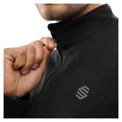 Pull fitness demi-zip homme Inter Noir