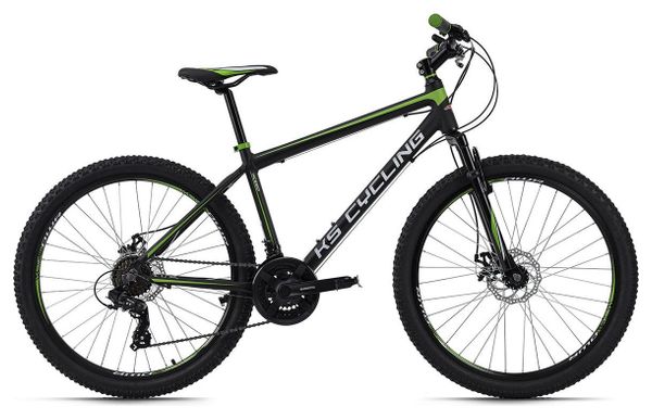 VTT semi rigide 26 Xceed noir vert TC 46 cm KS Cycling