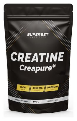 Creatine Monohydrate Creapure® (500g) - Superset Nutrition - Créatines