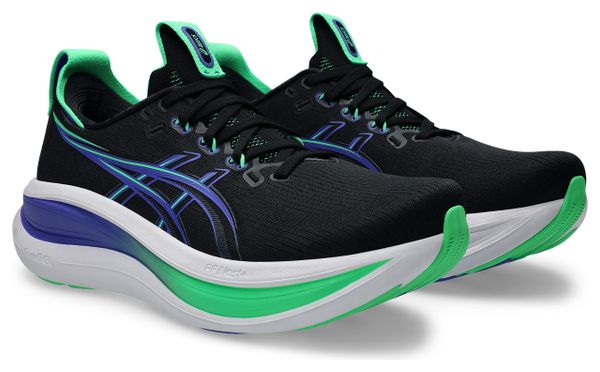 Asics Gel-Nimbus 28 hardloopschoenen zwart/groen/blauw heren