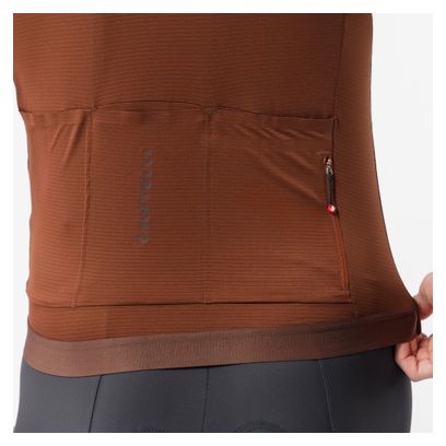 Maglia a maniche corte Castelli Espresso 2 marrone da uomo