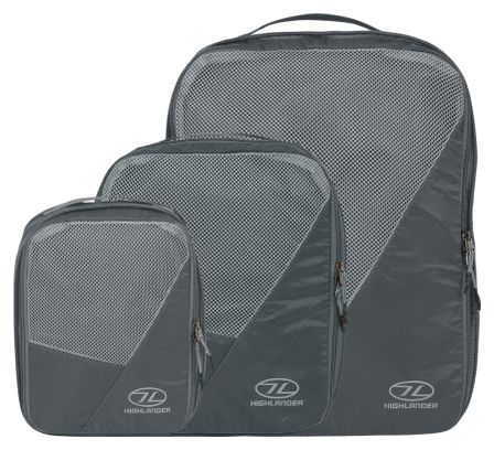 Borsa portaoggetti da uomo Highlander Compakta Packing Cubes Grigio
