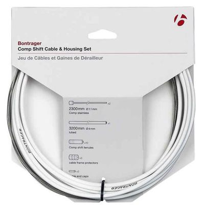 Bontrager Comp Shift Cable/Housing Set 4mm White
