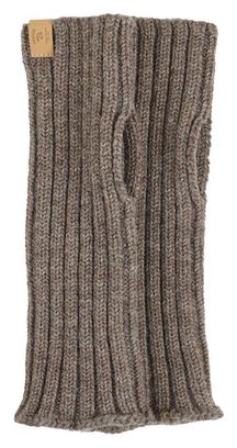 Chauffe-mains en laine tricotée Ivanhoe NLS Gaters Muscade-marron clair
