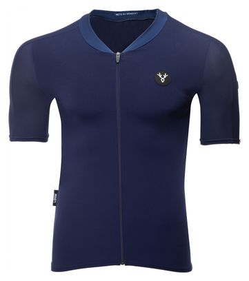 LeBram Allos Korte Mouw Jersey Blauw Aero Fit
