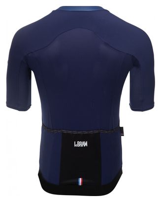 LeBram Allos Korte Mouw Jersey Blauw Aero Fit