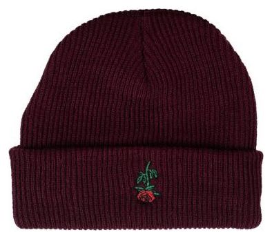 Subrosa Rose Embroderie Beanie Maroon