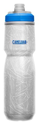 Botella de agua Camelbak Podium Ice de 620 ml, blanco / azul